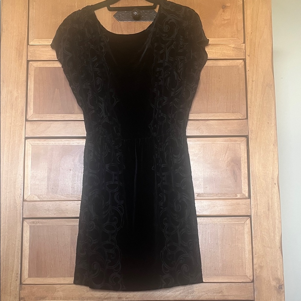 Elegant Black Velvet Dress